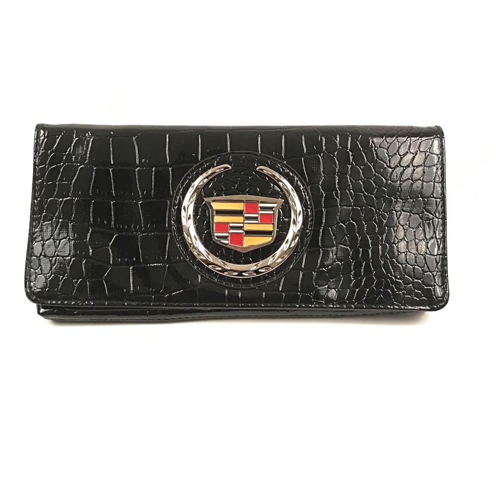 Vintage Cadillac Trifold Clutch Purse